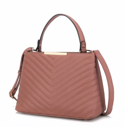 MKF Collection Dakota Satchel Handbag Vegan Leather Women accessories