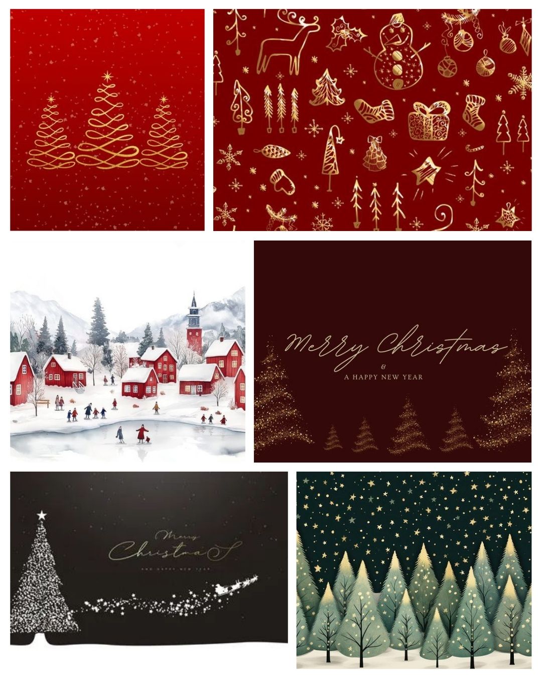 The Yuletide Glamour Collection | 11-Piece Samsung Frame TV Art Bundle (4K Holiday Edition)