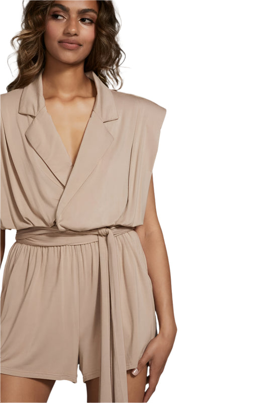 Shoulder Pad Romper