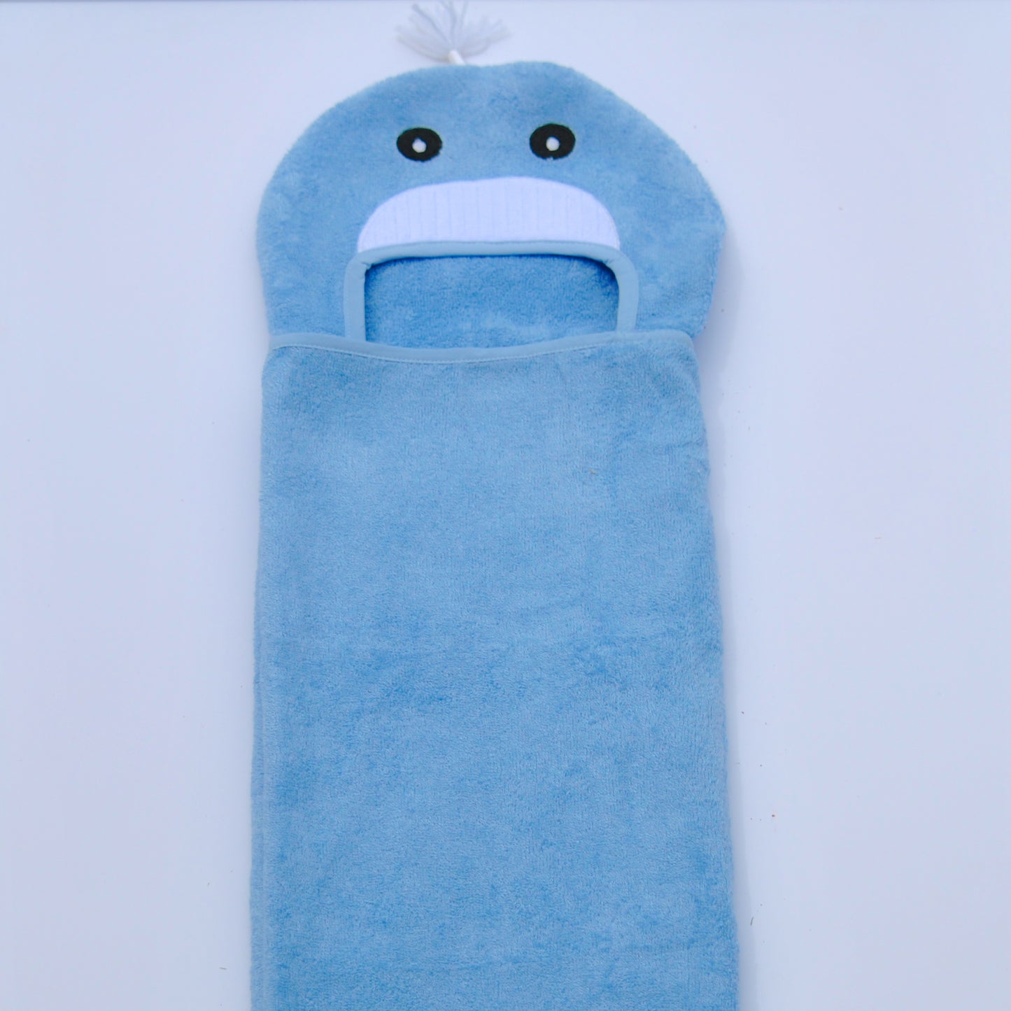 Bamboo Rayon Whale Hooded Turkish Towel: Baby