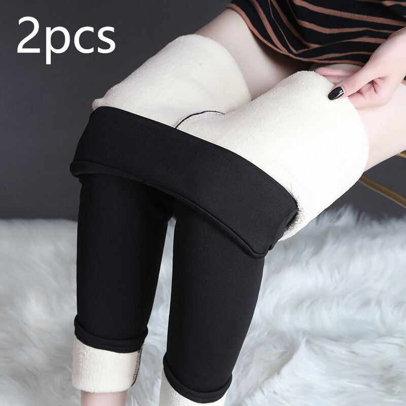 Winter Leggings Warm Thick High Stretch Lamb Cashmere Leggings.