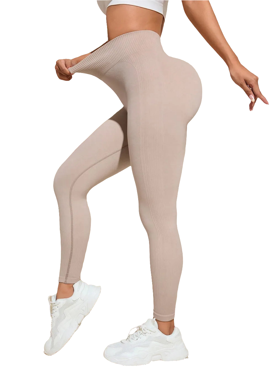 Solid High Rise Active Leggings