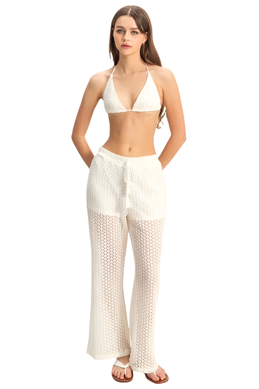 HYFVE Crochet Bra and Drawstring Pants Set