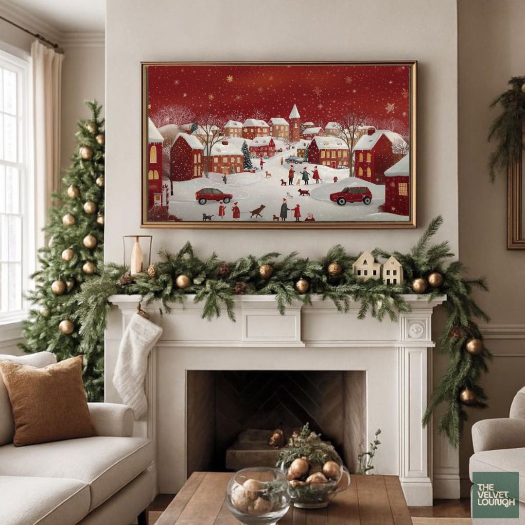 The Yuletide Glamour Collection | 11-Piece Samsung Frame TV Art Bundle (4K Holiday Edition)